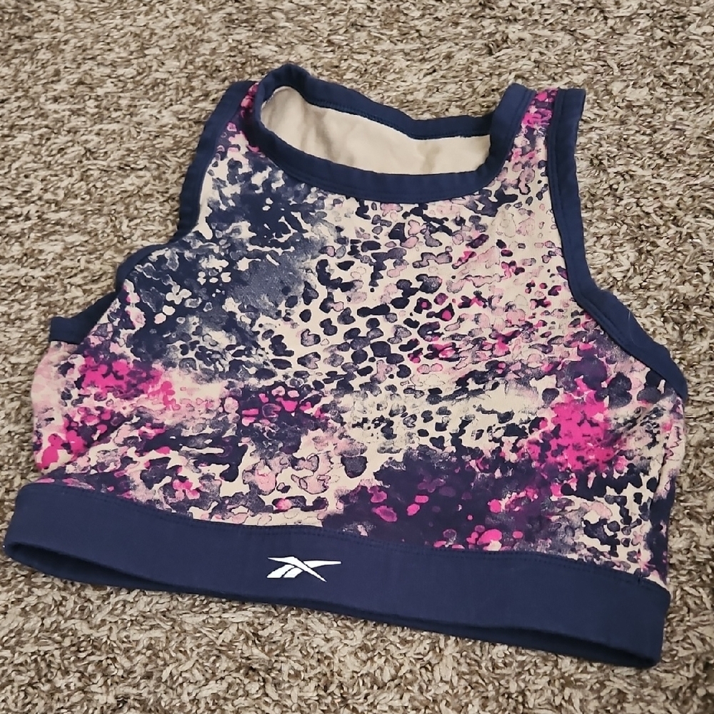 Reebok Blue and Pink Sports Bra